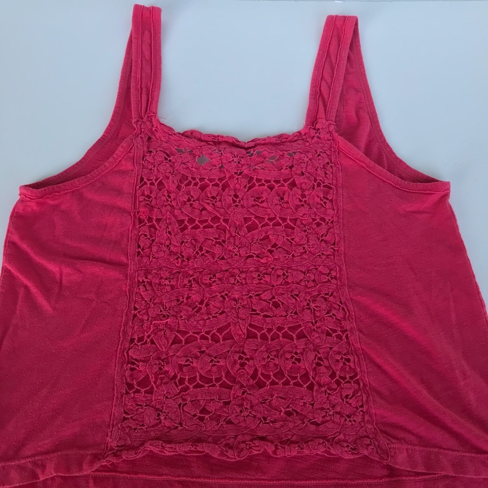 American eagle outfitters pink cropped tank